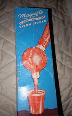 Magicflo Sifon Jigger 1.25oz Vtg MCM Barware Bar Cocktail Patented Plastics USA - Image 1