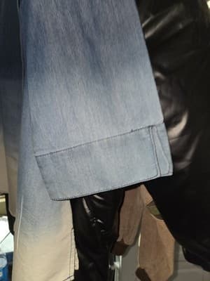 Liz Claiborne Womens Ombré Chambray Top Button Down Lightweight Size 18w - Thumbnail 4