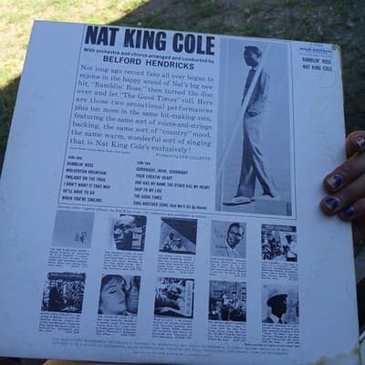 Nat King Cole Ramblin Rose Record Album Vinyl LP - Thumbnail 2
