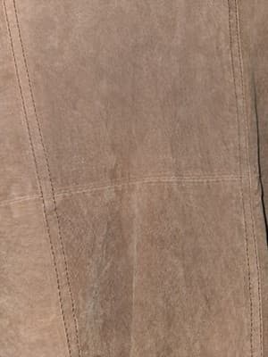 Vintage 80s–90s SOOTH Authentic Club Suede Patchwork Bomber Jacket – Tan... - Thumbnail 6