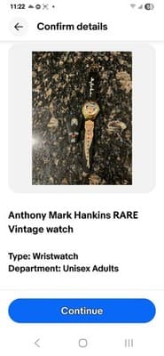 Anthony Mark Hankins RARE Vintage watch - Image 1