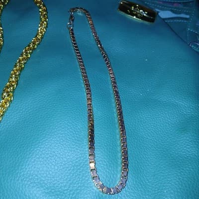 Beautiful Milor Italy Bronze Rose Gold Box Chain necklace 20” Signed DR1 - Image 1
