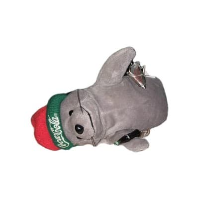 Coca-Cola COKE CUTE SEAL W/ HAT 9" Bean Bag Stuffed Animal Toy 1998 NEW - Thumbnail 3