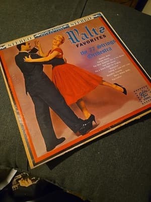 The 77 Strings Orchestra – Waltz Favorites-Vinyl Golden Tone VG/F (UP) - Image 1