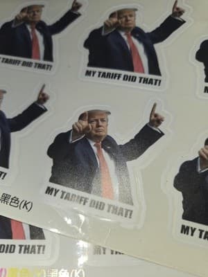 My Tariff Did That Donald Trump Meme Outdoor Waterproof Decal Pack 100 stickers - Thumbnail 2