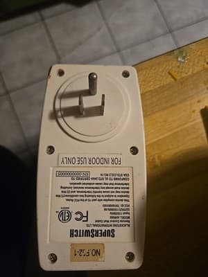 Superswitch Super Switch Wireless Remote Control Wall Outlet AHR003 No Remote - Thumbnail 2