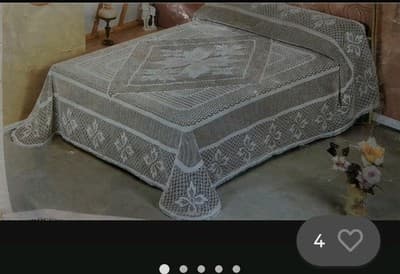 Full Size Crochet Bed Spread - Image 1