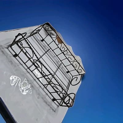 Black Metal Napkin Holder Simple Rectangular - Image 1