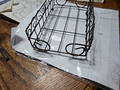 Black Metal Napkin Holder Simple Rectangular - Thumbnail 4
