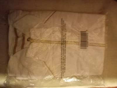 Quacker Factory 2 piece top Shirt Jacket XlLarge White& Gold Rhinestone - Thumbnail 2