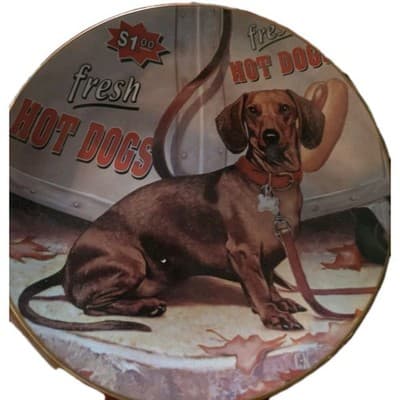 Dachshunds Puppy Dog, Hot Dog!, Christopher Nick The Danbury Mint Plate - Image 1