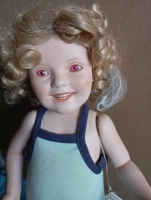 Danbury Mint Shirley Temple Porcelain Doll Bathing Beauty 1990S COLLECTIBLE - Thumbnail 3