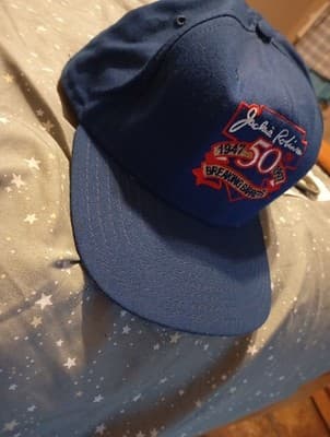 VTG 90s New Era 1997 Jackie Robinson 50th MLB Baseball USA Snapback Hat Cap - Thumbnail 4