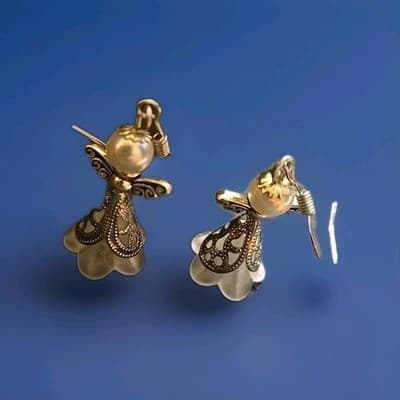 Homemade Angel Earrings - Thumbnail 2