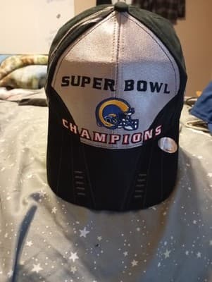 Vintage St. Louis Rams Super Bowl XXXIV Champions PUMA Snapback Cap Hat OSFA - Image 1