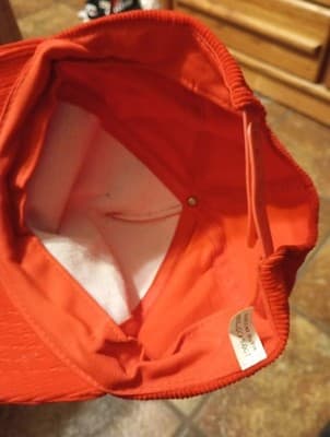 Vintage 90s San Francisco 49ers Script Logo Corduroy Snapback Hat Niners Red - Thumbnail 2