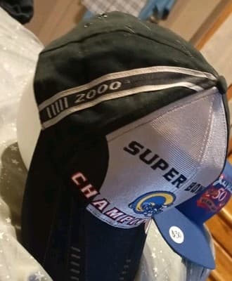 Vintage St. Louis Rams Super Bowl XXXIV Champions PUMA Snapback Cap Hat OSFA - Thumbnail 2