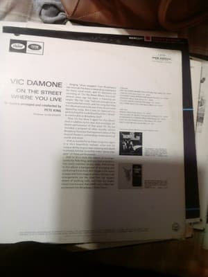 Vic Damone ‎– On The Street Where You Live Vinyl, LP 1964 Capitol Records ‎ - Thumbnail 2