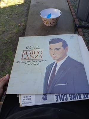 Mario Lanza I'll Walk With God LP Vinyl Record 1962 - Image 1
