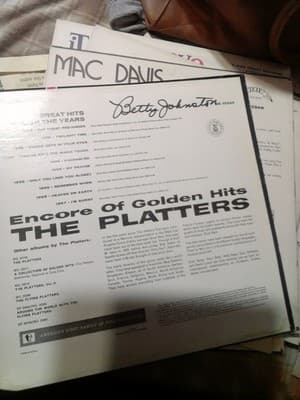 The Platters - Encore Of Golden Hits - 1960 Vinyl Record LP - Mercury - VG E - Thumbnail 2