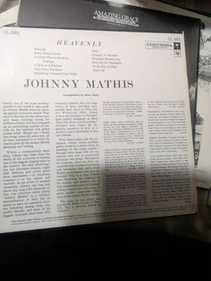 JOHNNY MATHIS "Heavenly" 1959 Vinyl LP Columbia CL-1351 - Thumbnail 2