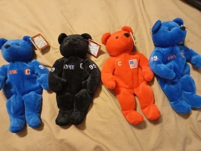 Salvino's Bammers Wayne Gretzky # 99 Collectible Plush Beanie Bears (4) - Image 1