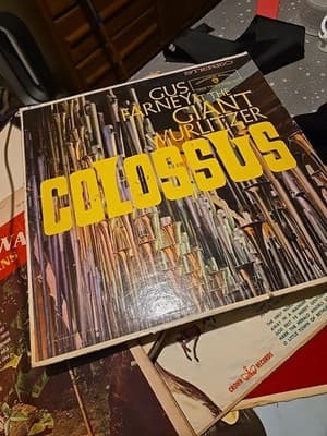 Colossus Gus Farney~RARE WHITE LABEL PROMO Giant Wurlitzer Organ~ - Image 1