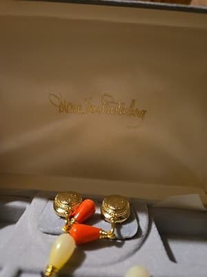 Vintage 90's Diane Von Fursternberg DVF Interchangeable Earrings - Thumbnail 3