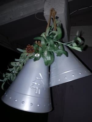 Home Reflections Metal Bells with Lit Greenery H227603 - Image 1