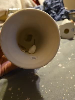 Vintage Porcelain Bisque Sweet Cherub Babies 5 " Bells - Thumbnail 2