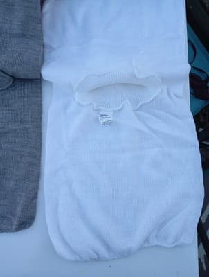 Vintage Unisex Red Mock Turtleneck Dickie 100% Acrylic - Thumbnail 4