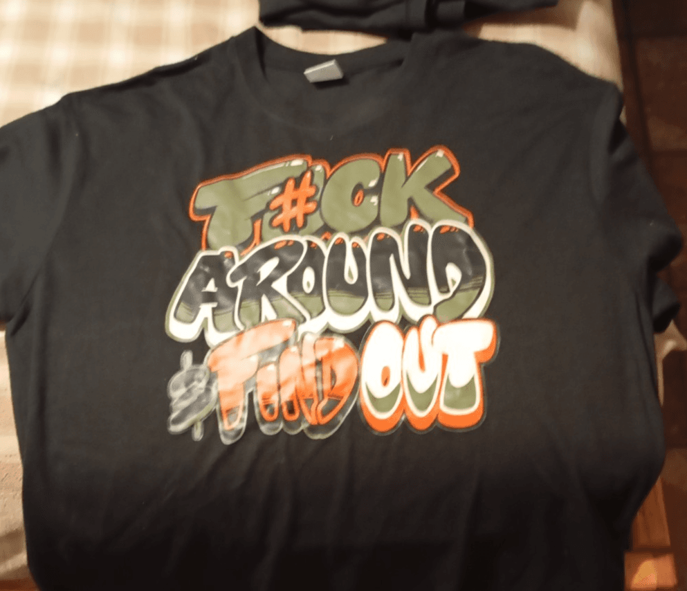 Olive Army Solar Orange Color Match T-Shirt