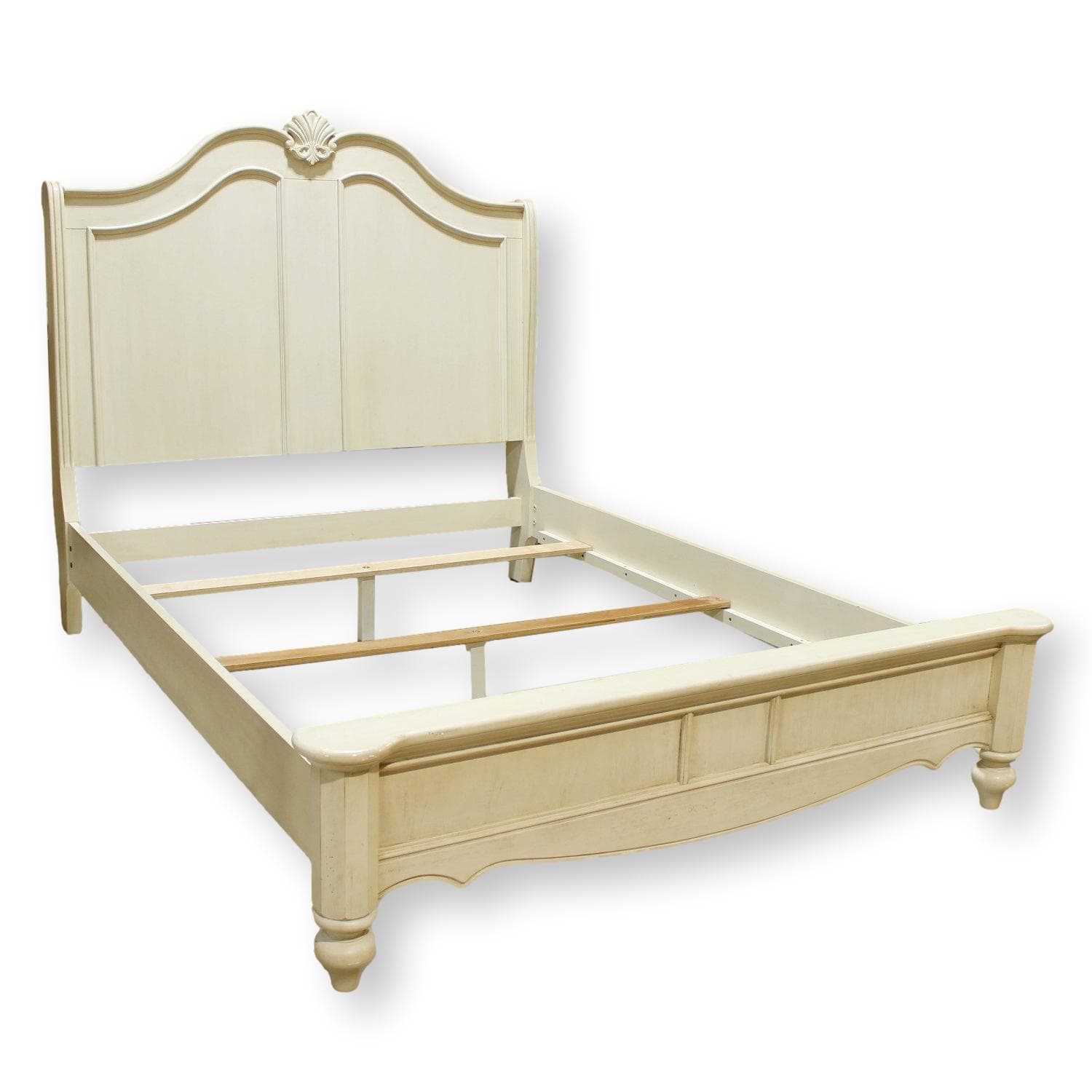 Interkraft Off-White Queen Bed - Ivory - Image 1