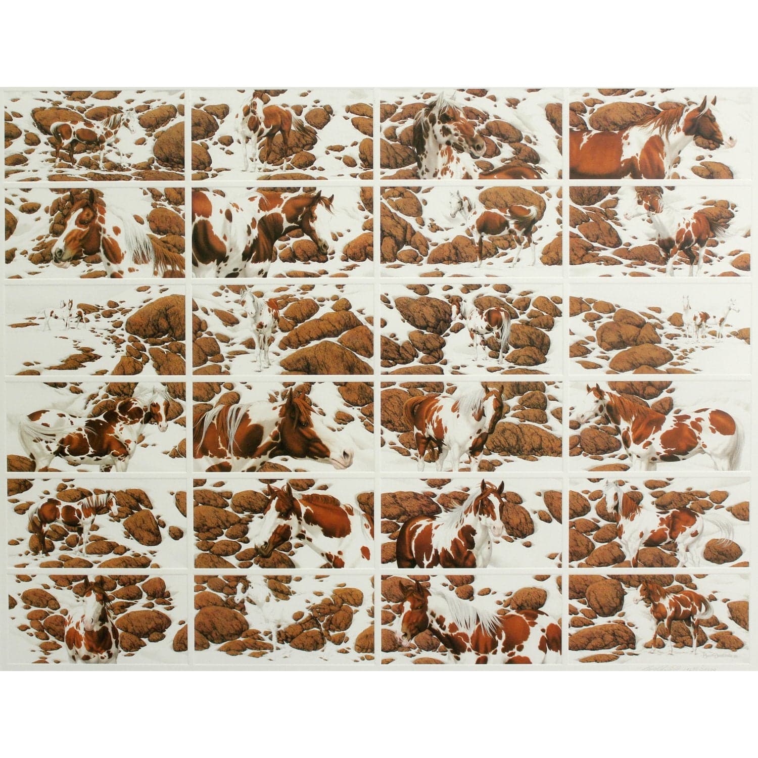 Bev Doolittle "Hide & Seek" Framed L.E. Three-Piece Art Set - Thumbnail 3