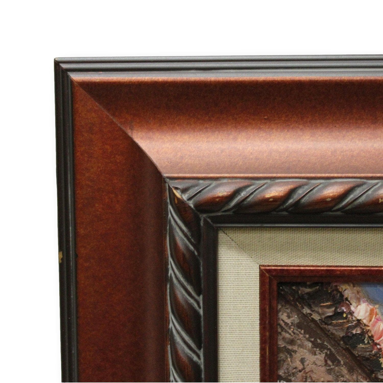 Framed Original Oil Painting of Venice Canal & Cafe - Thumbnail 3