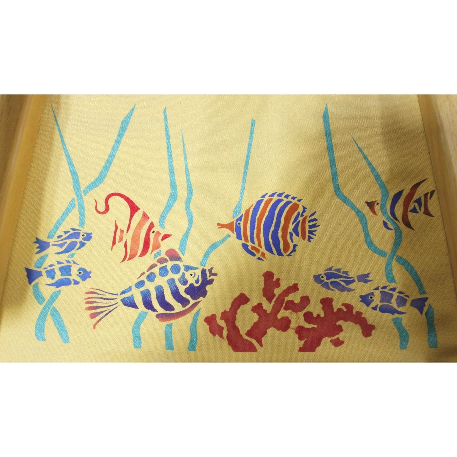 Yellow Aquatic Motif Director's Chair - Yellow - Thumbnail 4