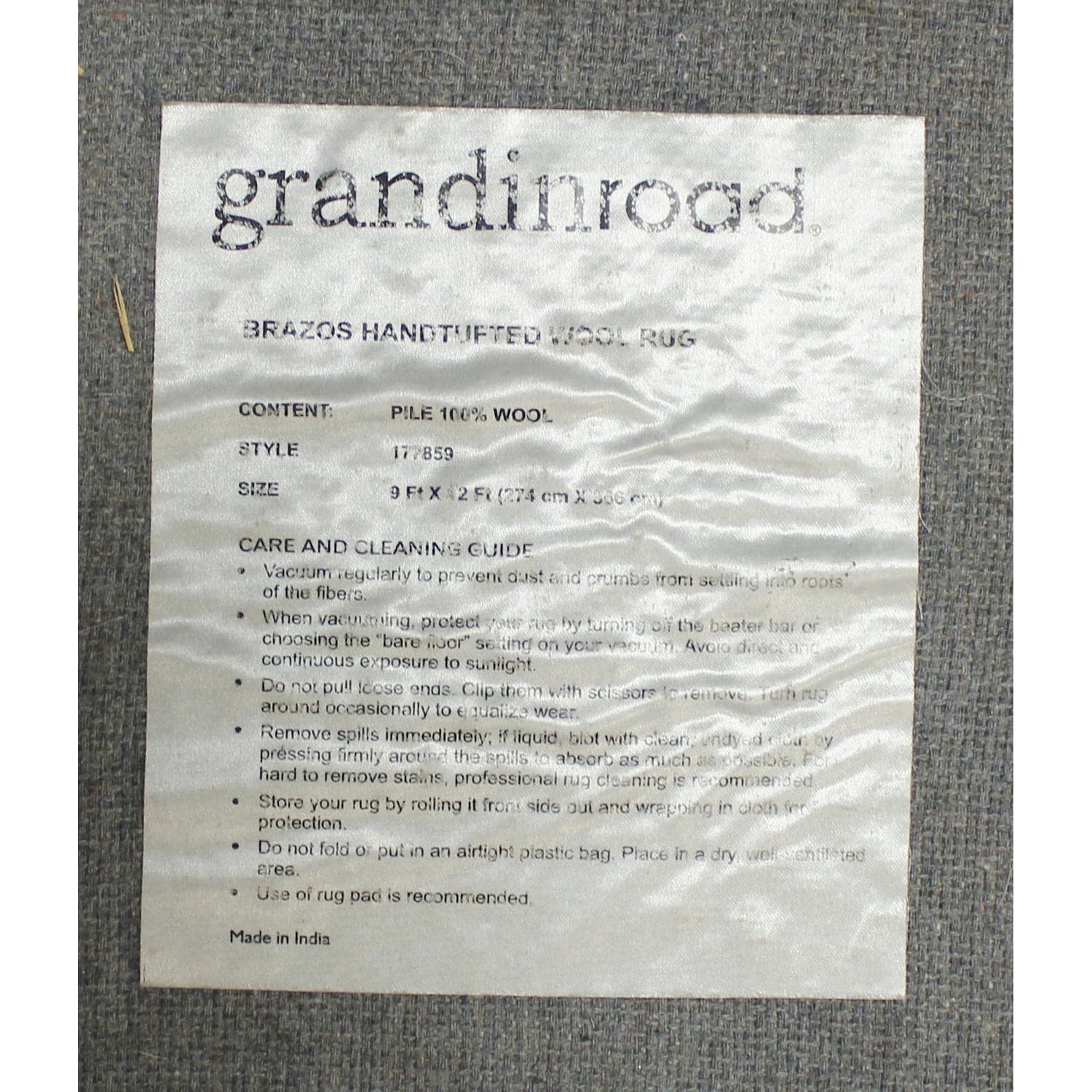 Pottery Barn 9' X 12' Grandinroad 'Brazos' Wool Area Rug - Thumbnail 5