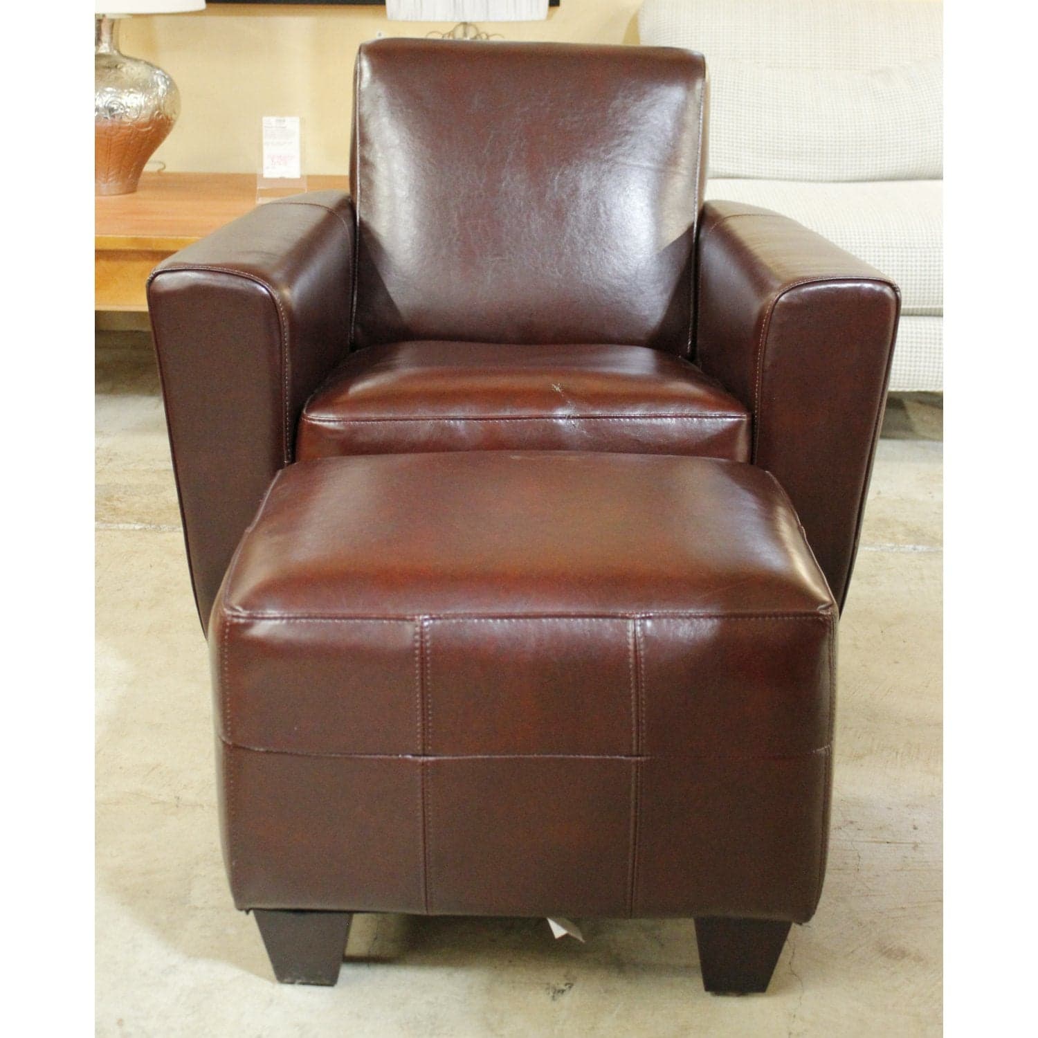 Club Chair w/Ottoman - Sienna - Thumbnail 3