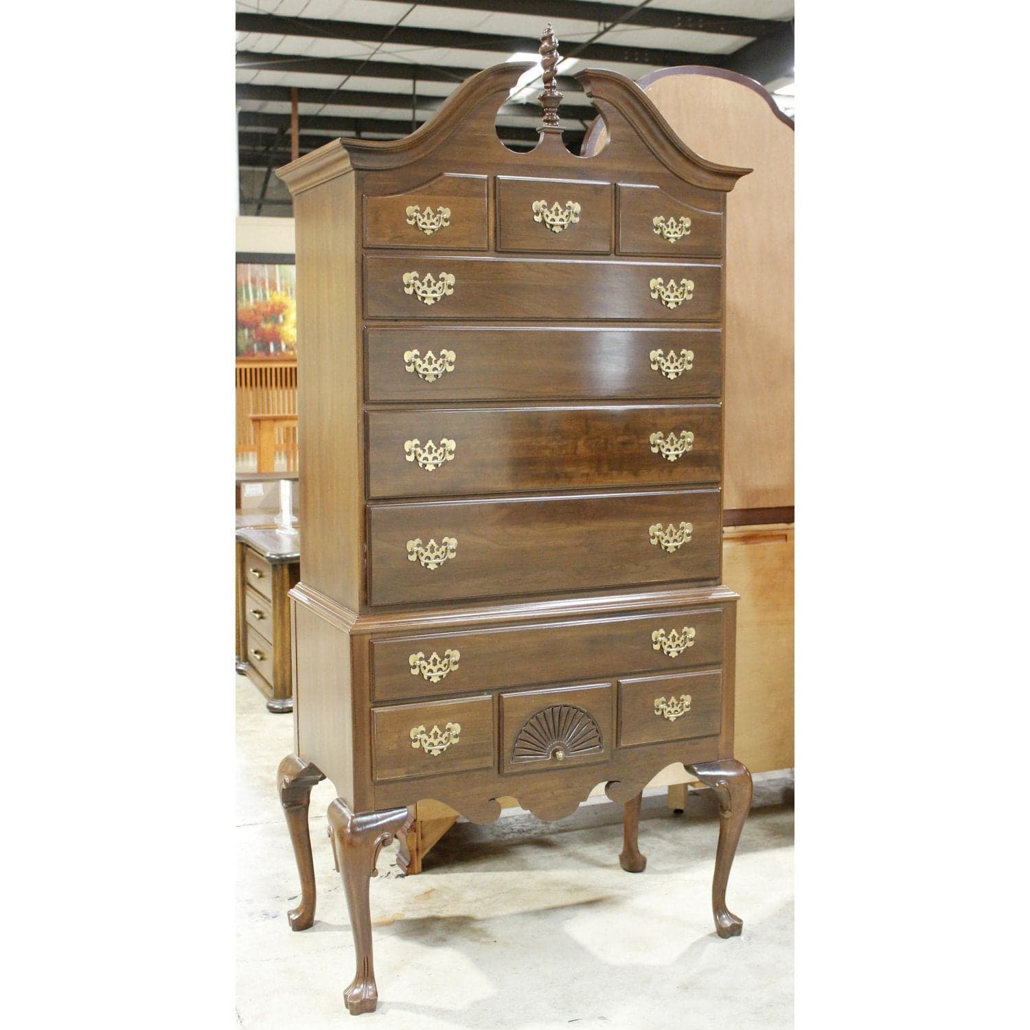 Ethan Allen Highboy Chest of Drawers - Thumbnail 3