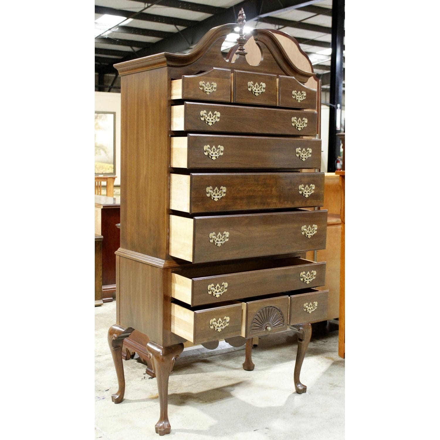 Ethan Allen Highboy Chest of Drawers - Thumbnail 2