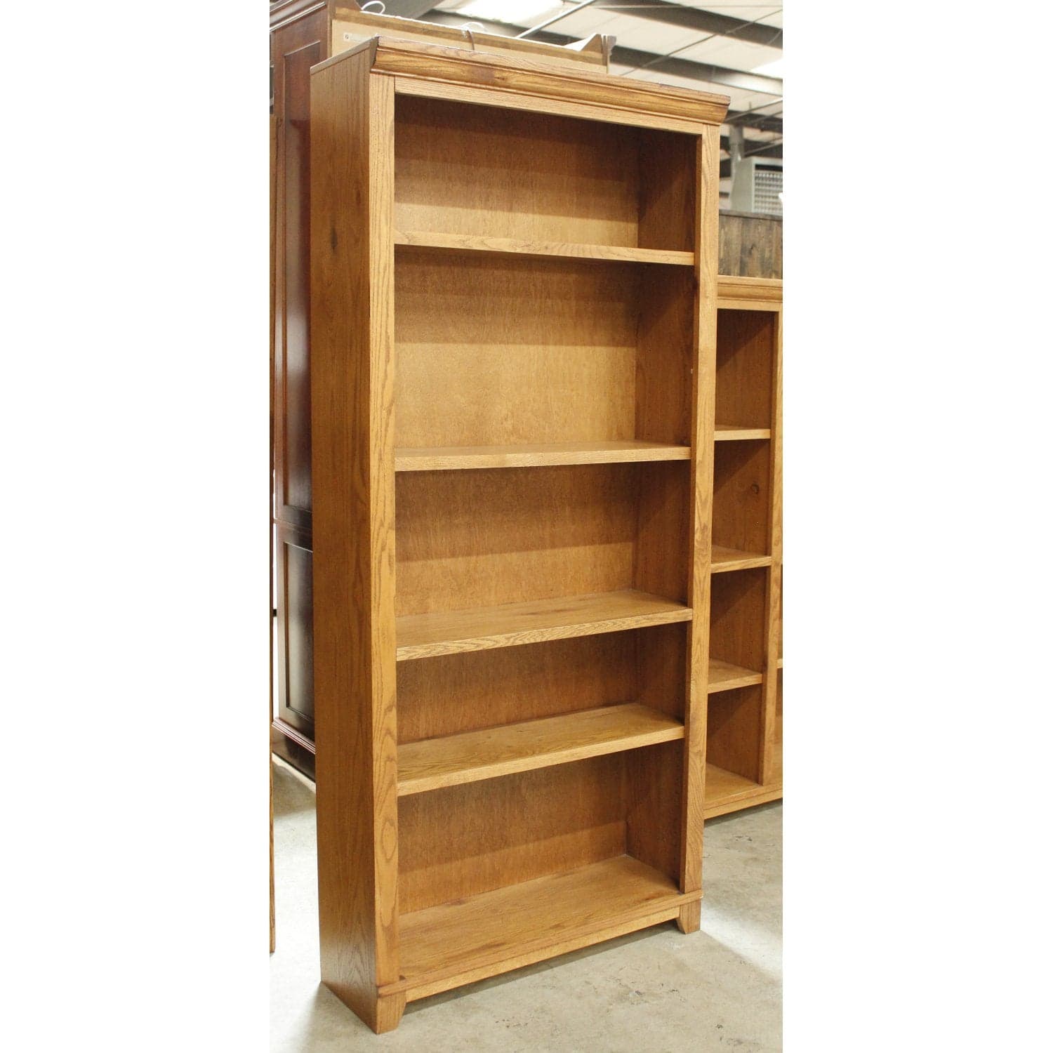 Aspen Furniture Oak 6' Bookcase - Oak - Thumbnail 2