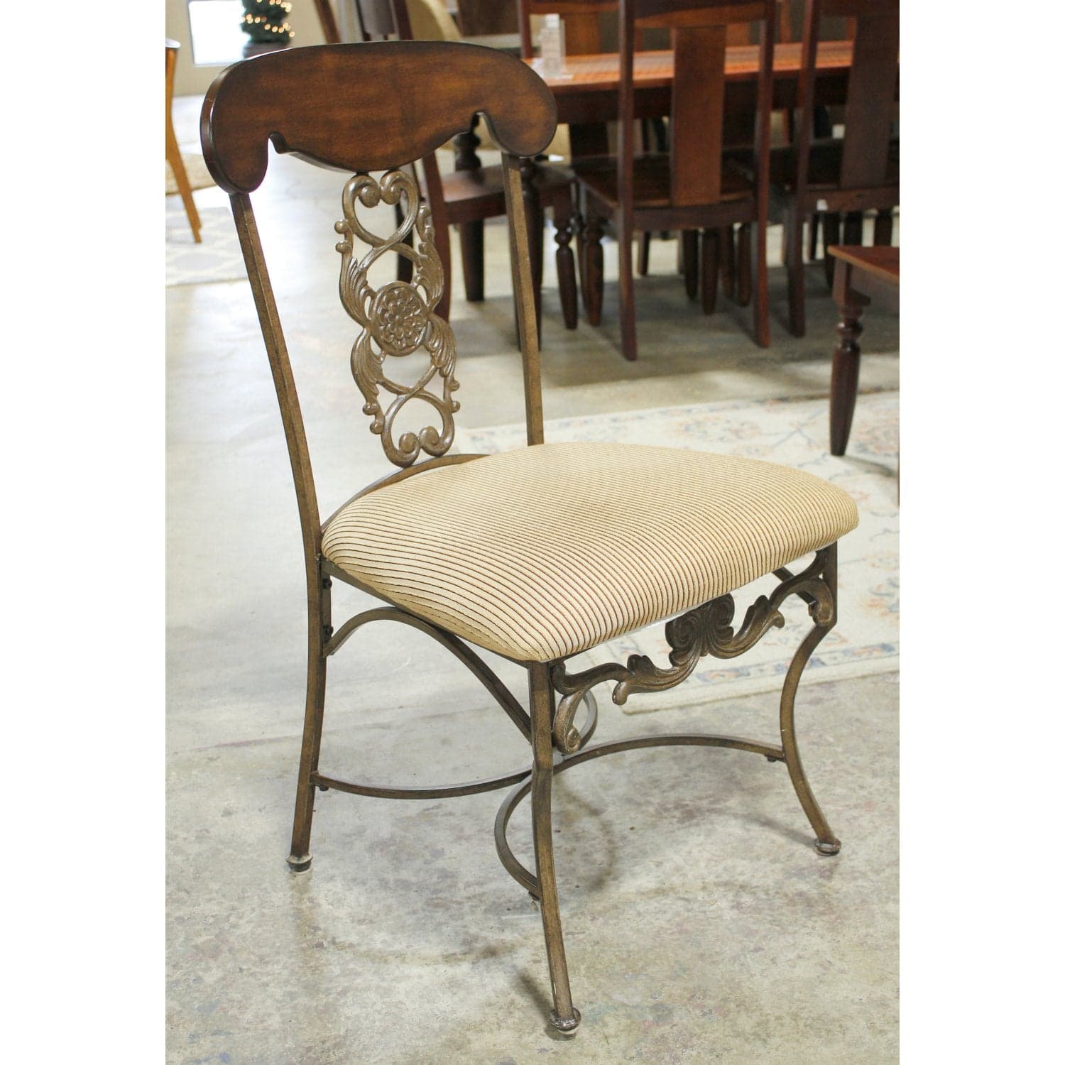 Ashley Metal & Glass Dining Table w/4 Chairs - Thumbnail 4