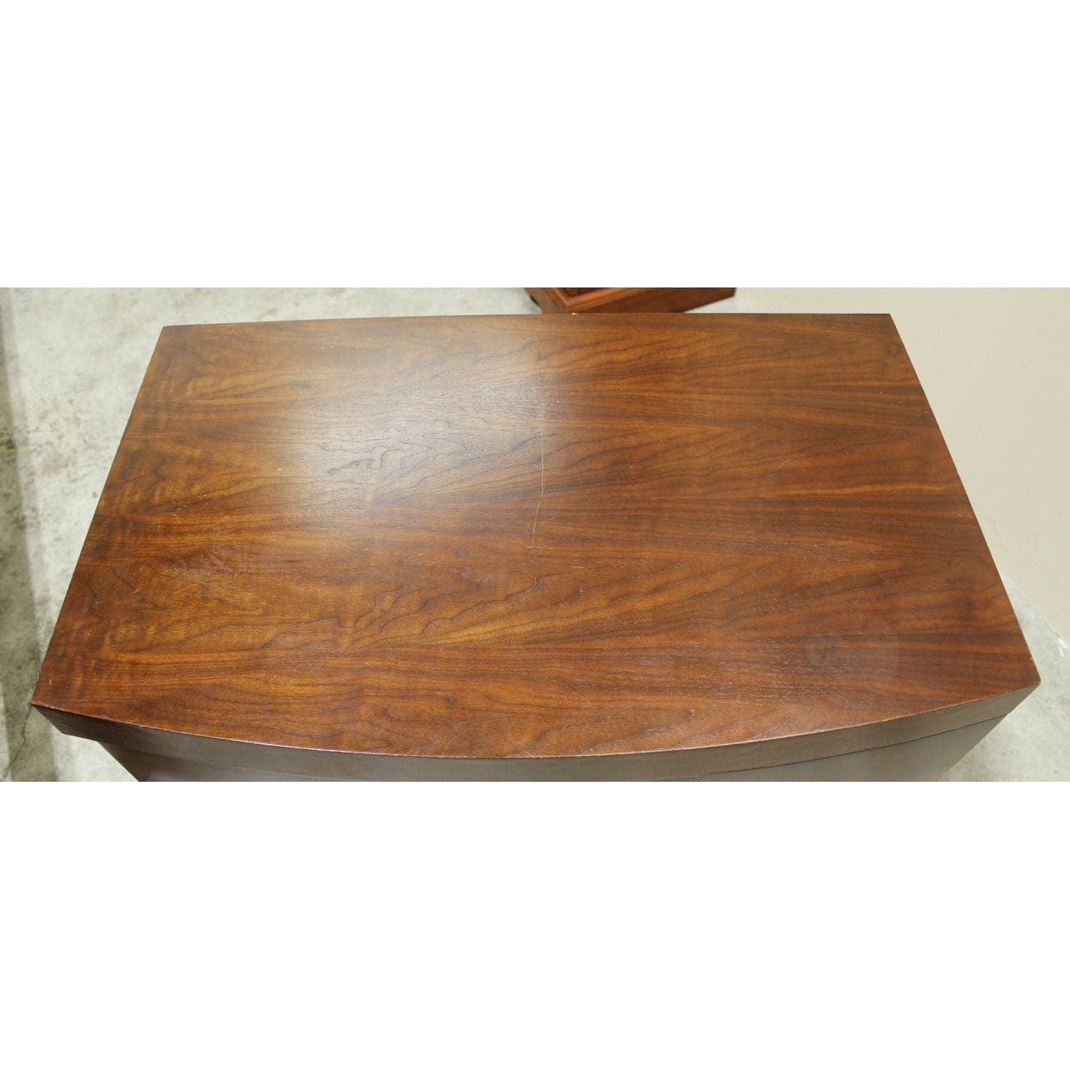 Mahogany Finish Nightstand w/Asymmetrical Drawers - Mahogany Finish - Thumbnail 5