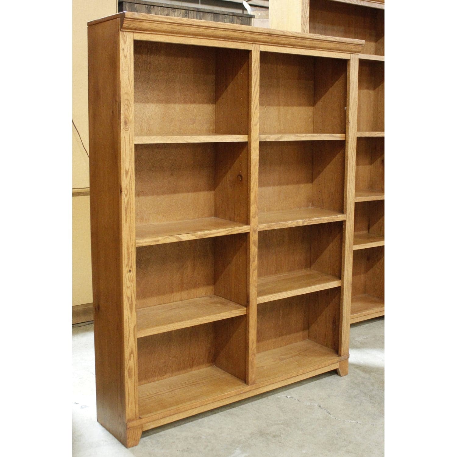 Aspen Furniture Oak 5' Double Bookcase - Oak - Thumbnail 2