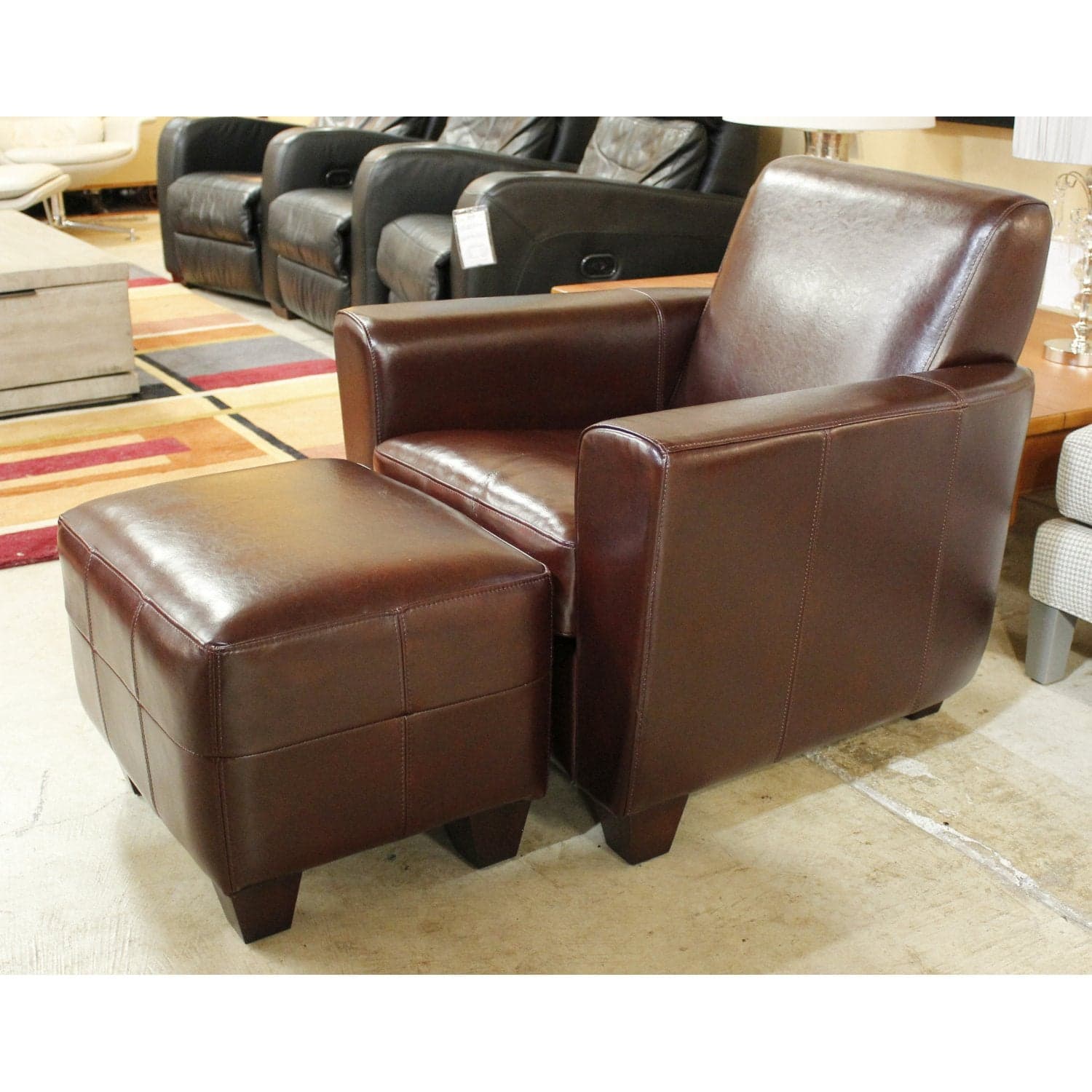 Club Chair w/Ottoman - Sienna - Thumbnail 4