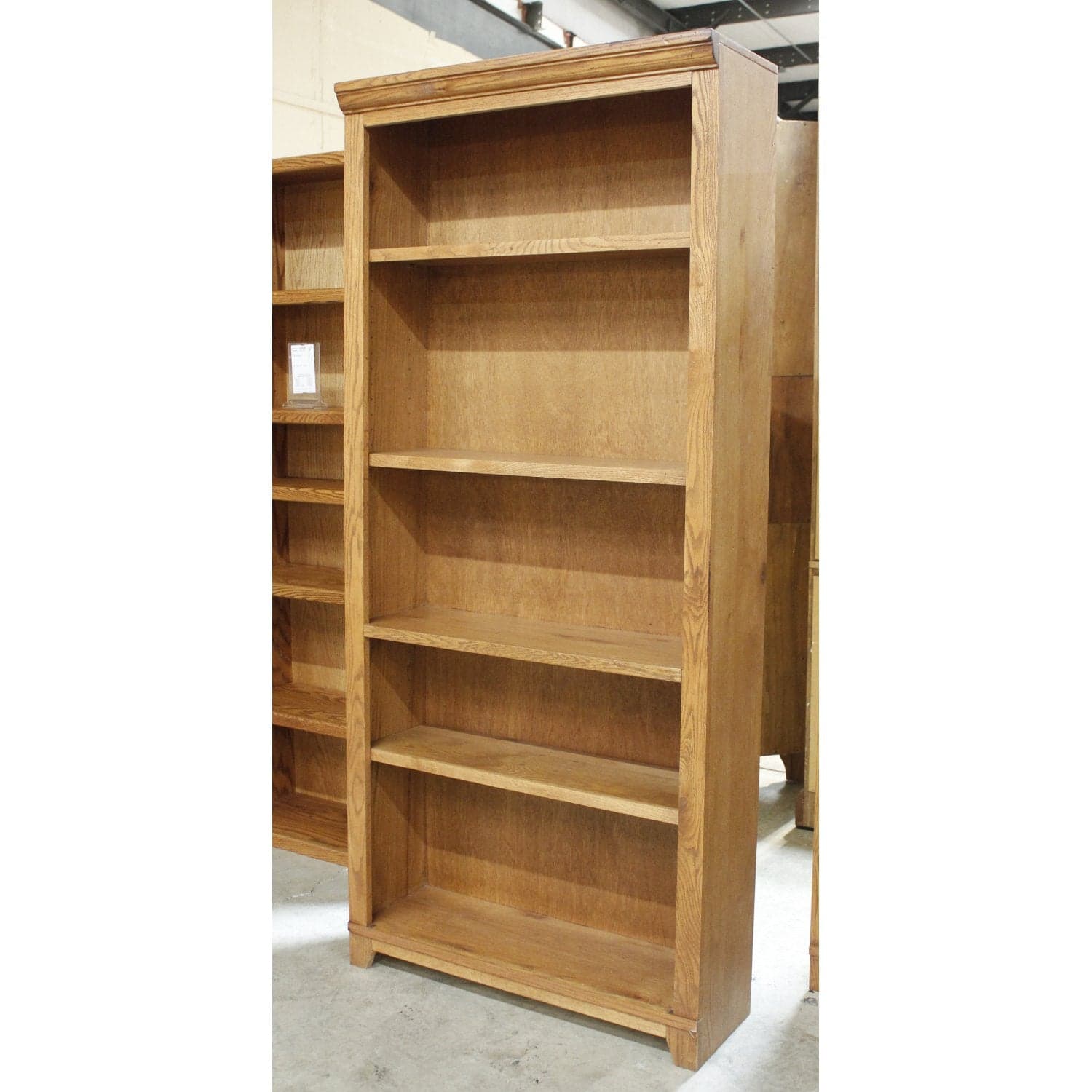 Aspen Furniture Oak 6' Bookcase - Oak - Thumbnail 3