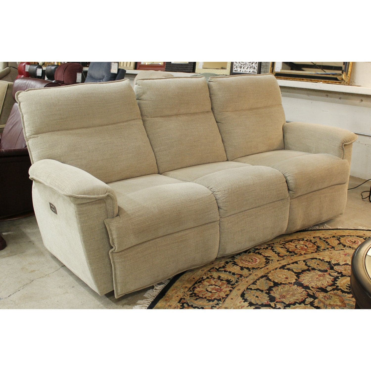 La-Z-Boy Beige Power Reclining Sofa - Beige - Thumbnail 3