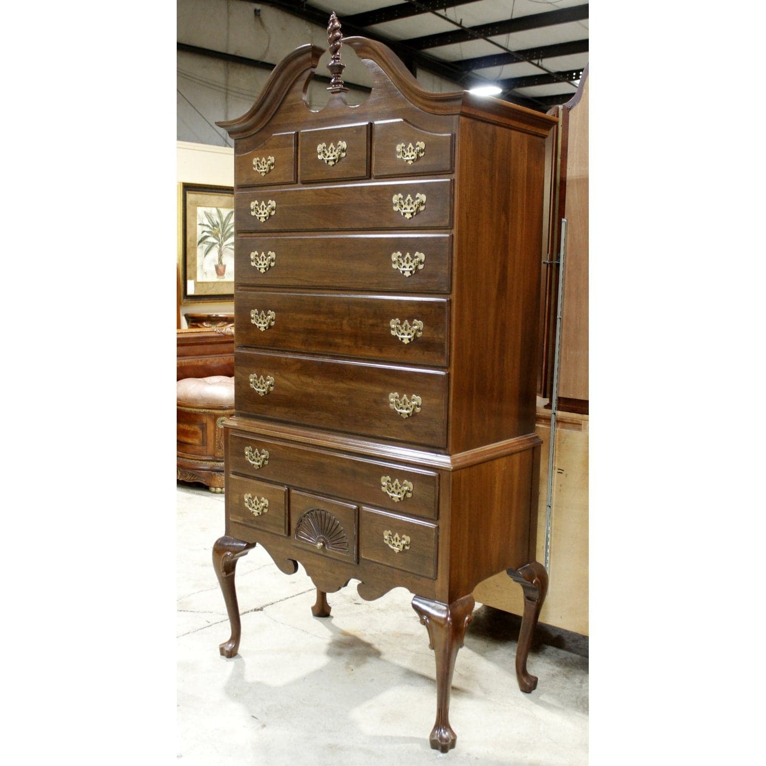 Ethan Allen Highboy Chest of Drawers - Thumbnail 4