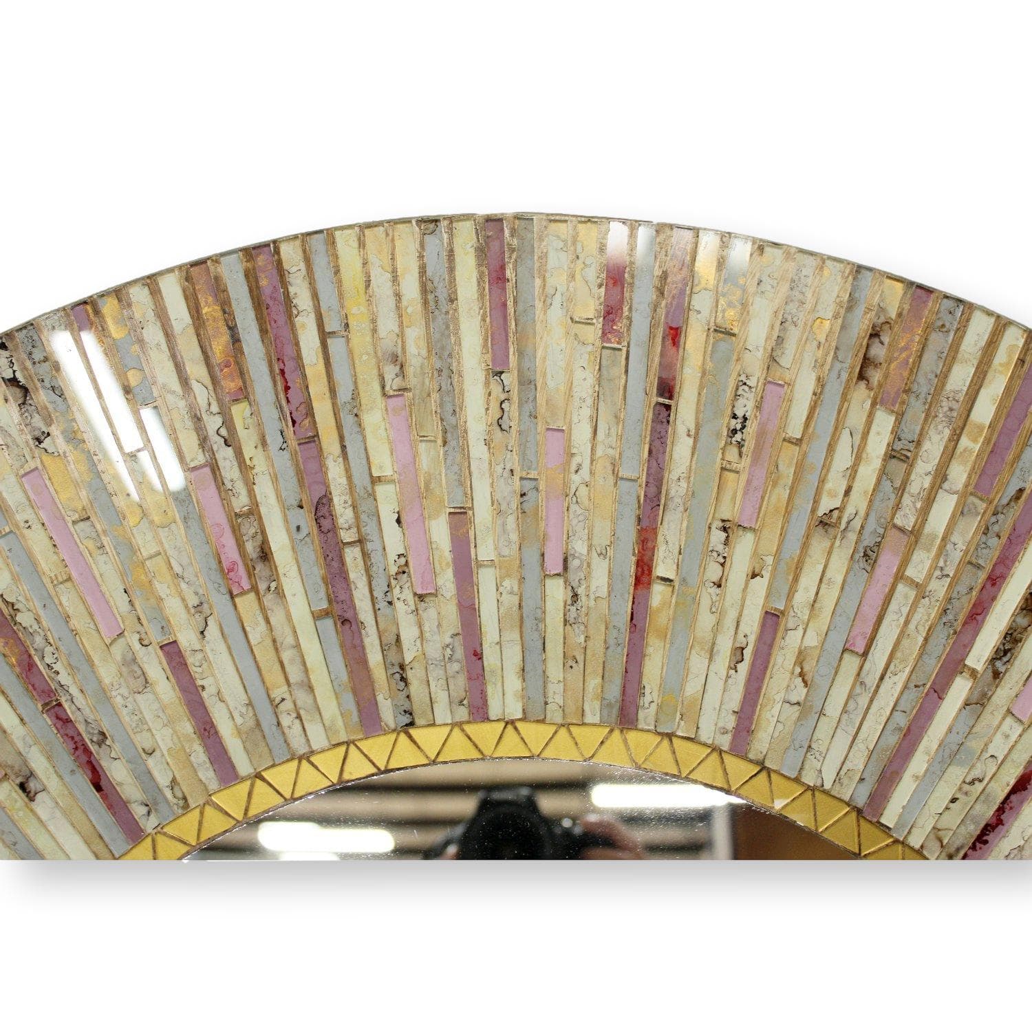Pier 1 Imports Round Mosaic Wall Mirror - Thumbnail 2