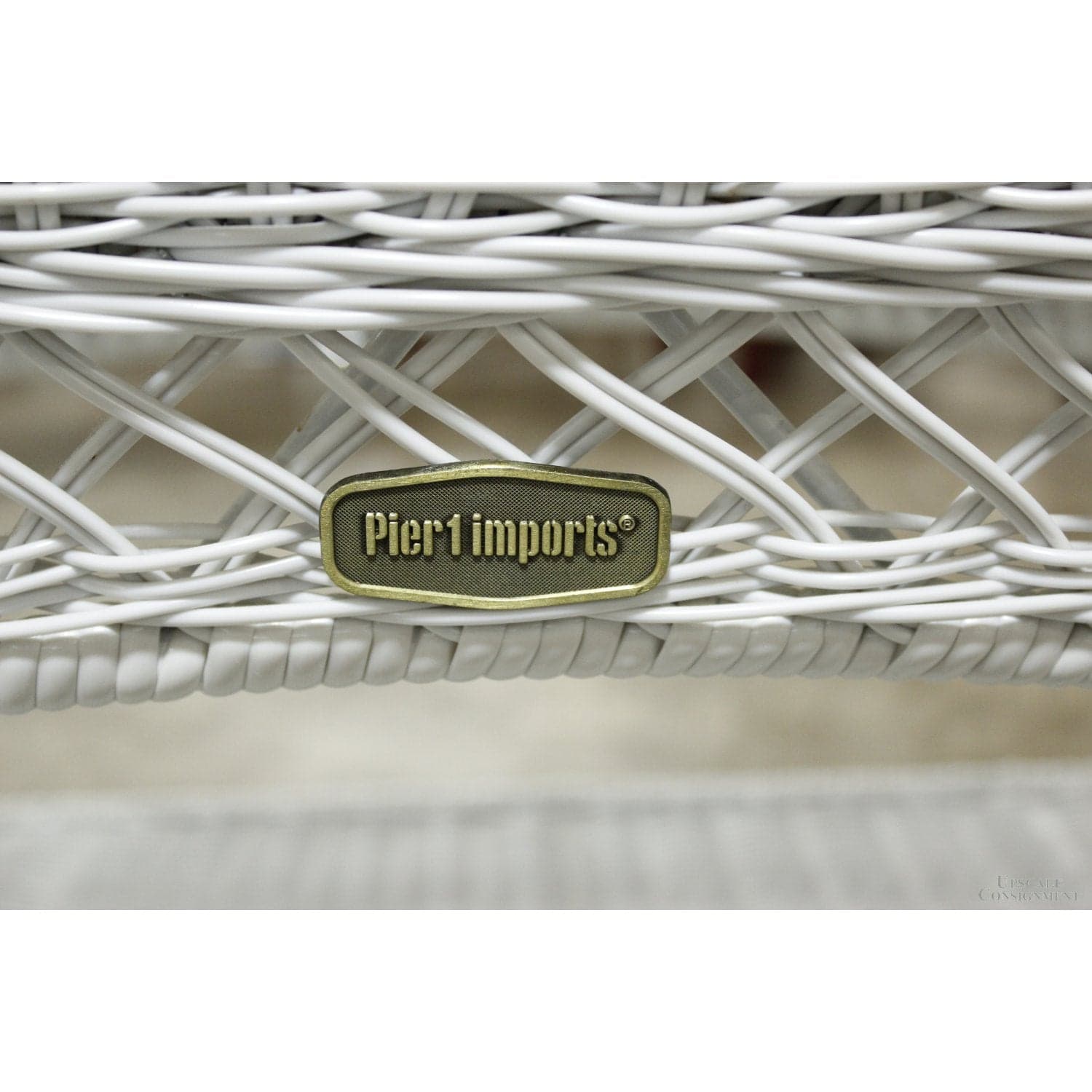 Pier 1 Imports 4-Piece Outdoor Wicker Set w/Cushions - White - Thumbnail 8